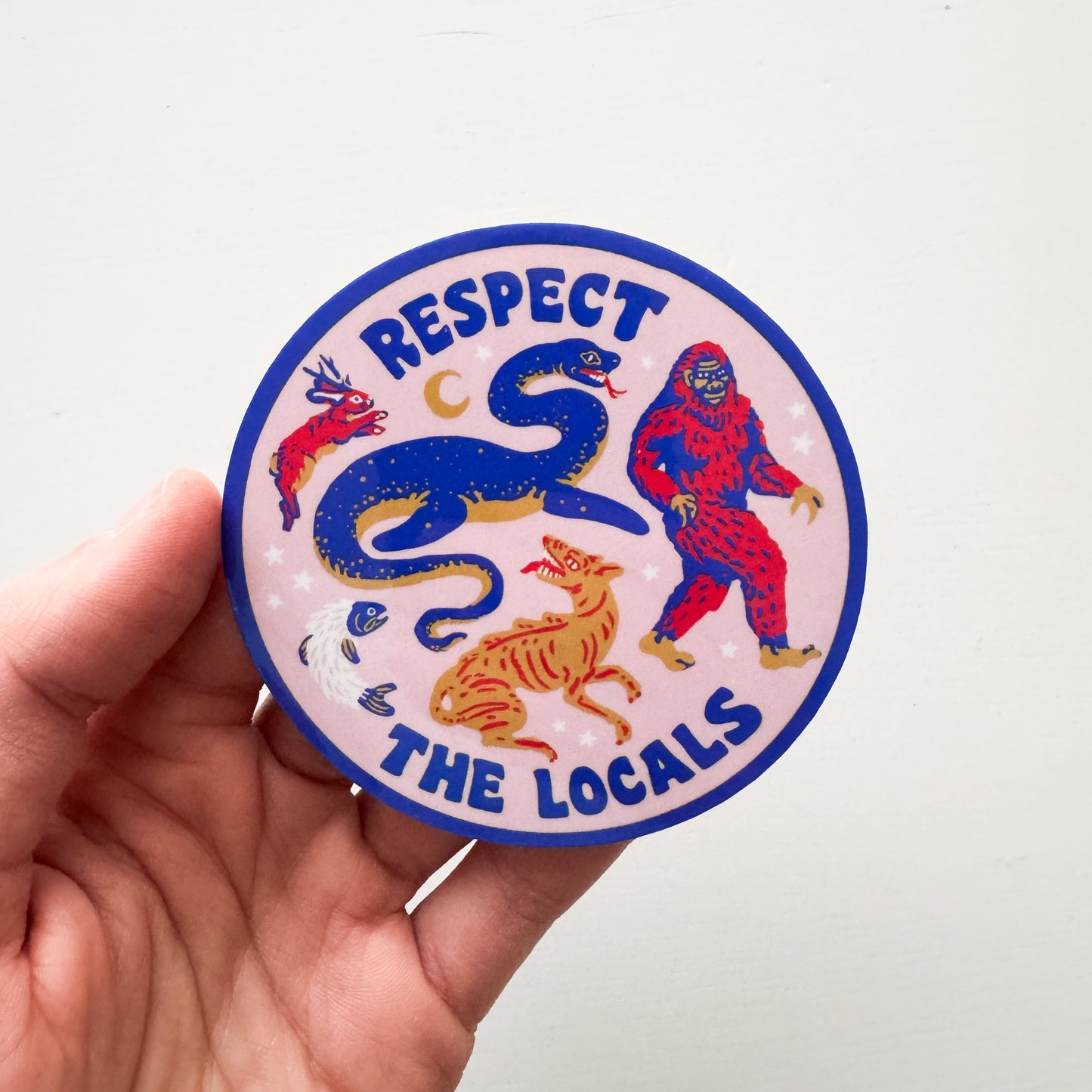 Respect the Locals Cryptid Sticker
