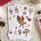 Scandinavian Winter 4x6 Paper Sticker Sheet