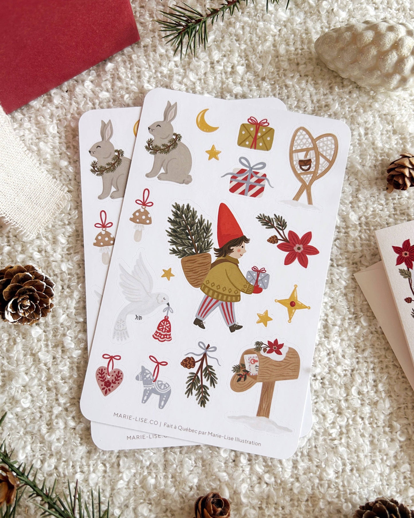 Scandinavian Winter Sticker Sheet