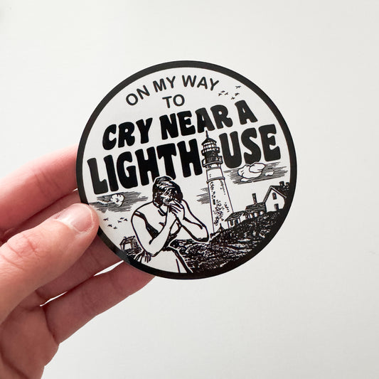 Cry Near a Lighthouse Sticker