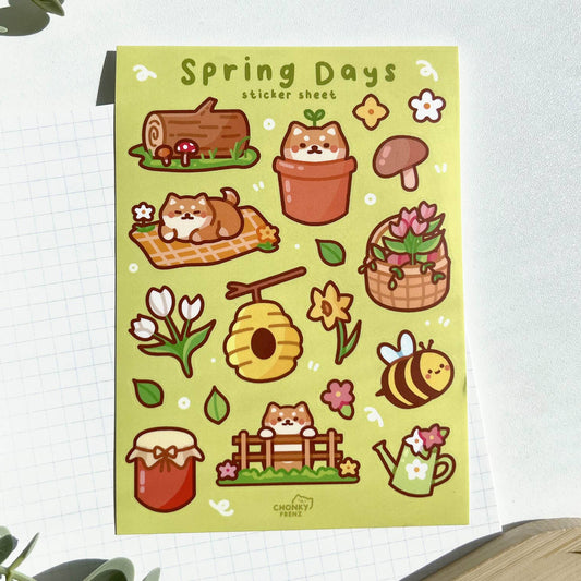 Spring Days Sticker Sheet