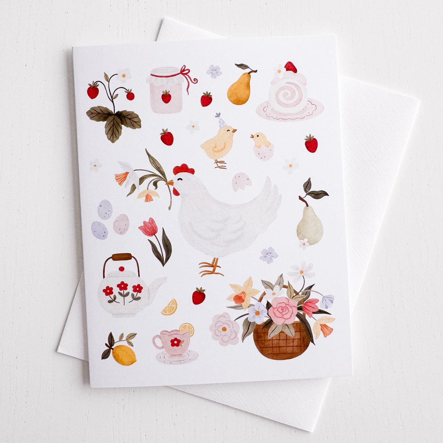 Spring Chicken Greeting Card