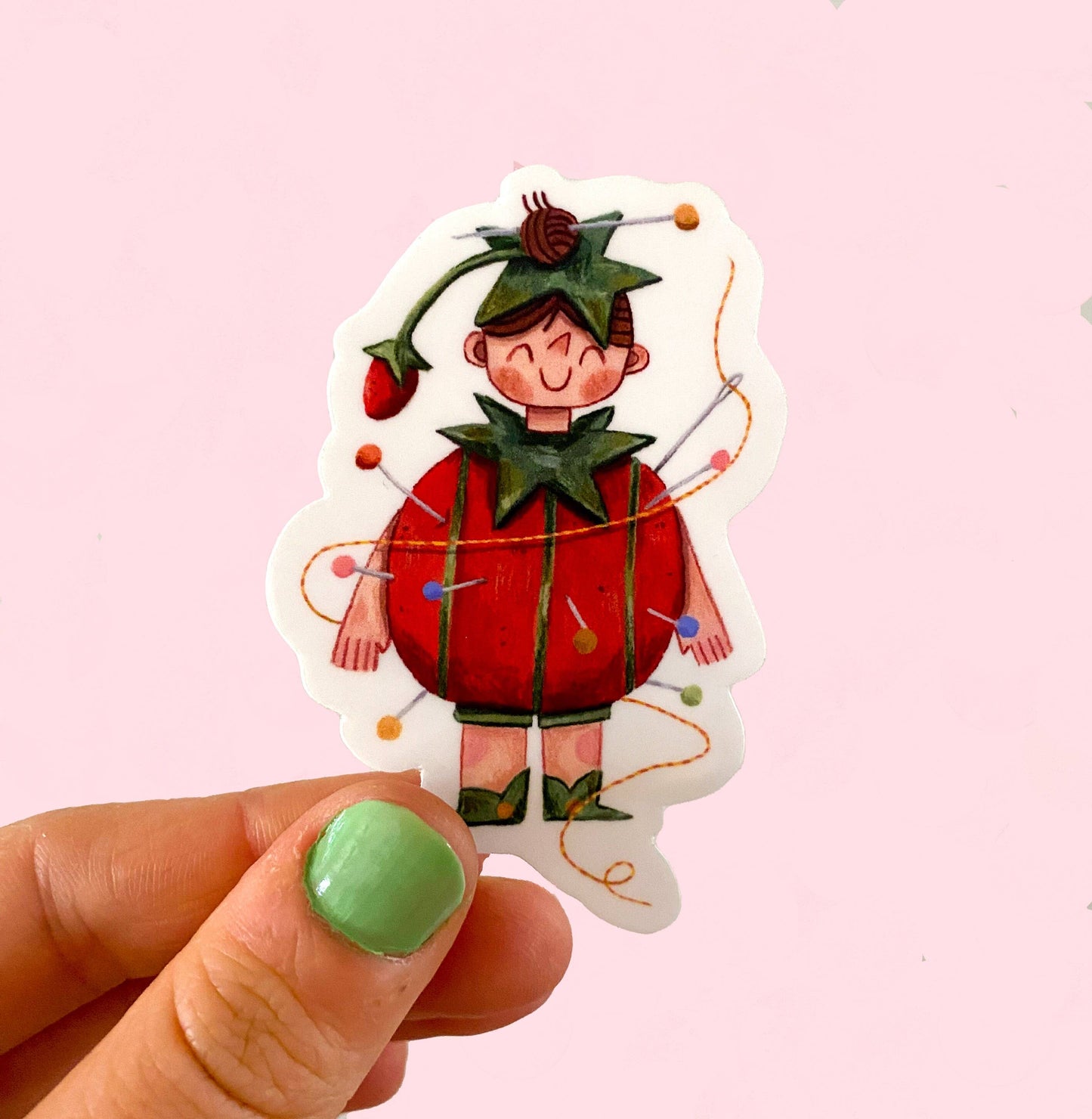 Pin Cushion Vinyl sticker