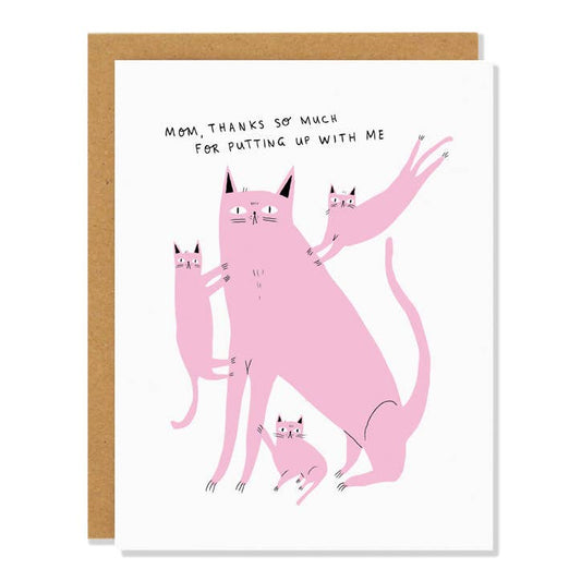 Patient Cat Mother's Day Card