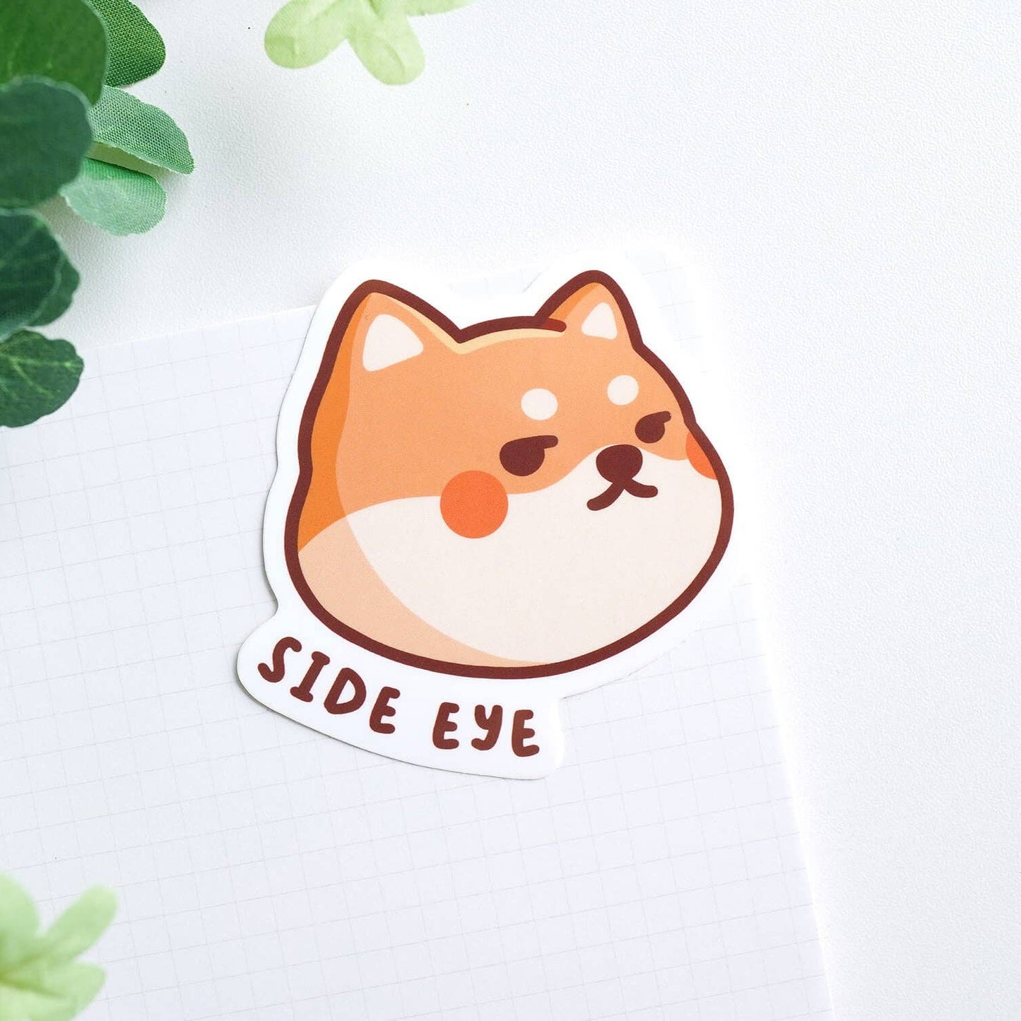 Side Eye Shiba Sticker