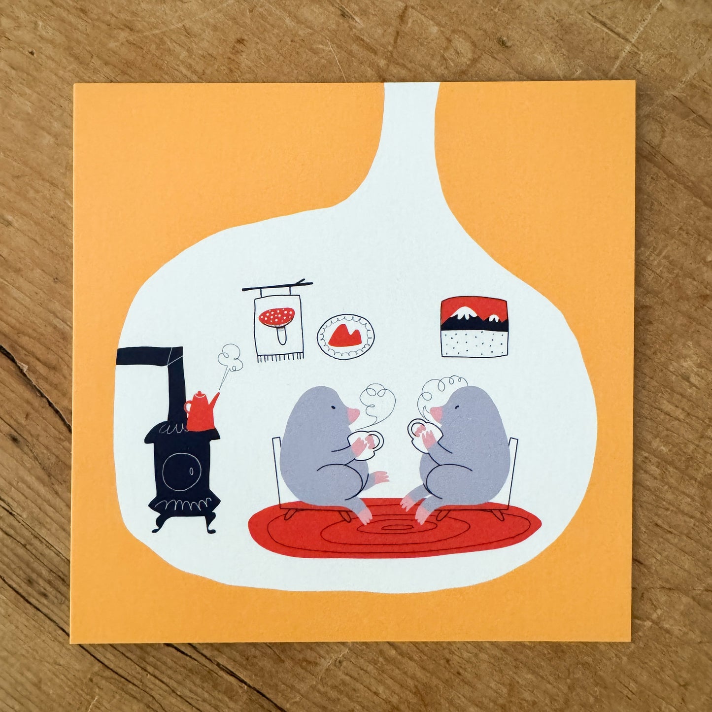 Little Moles Coffee Time Print - 4.72 x 4.72