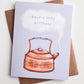 Cozy Birthday Copper Kettle Greeting Card