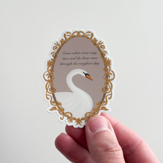 MacBeth Swan Sticker