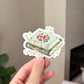 Floral Books Sticker