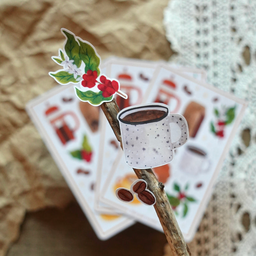 Coffee Lover 4x6 Paper Sticker Sheet