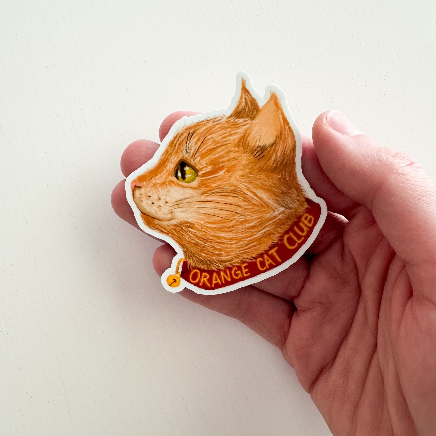 Orange Cat Club Sticker