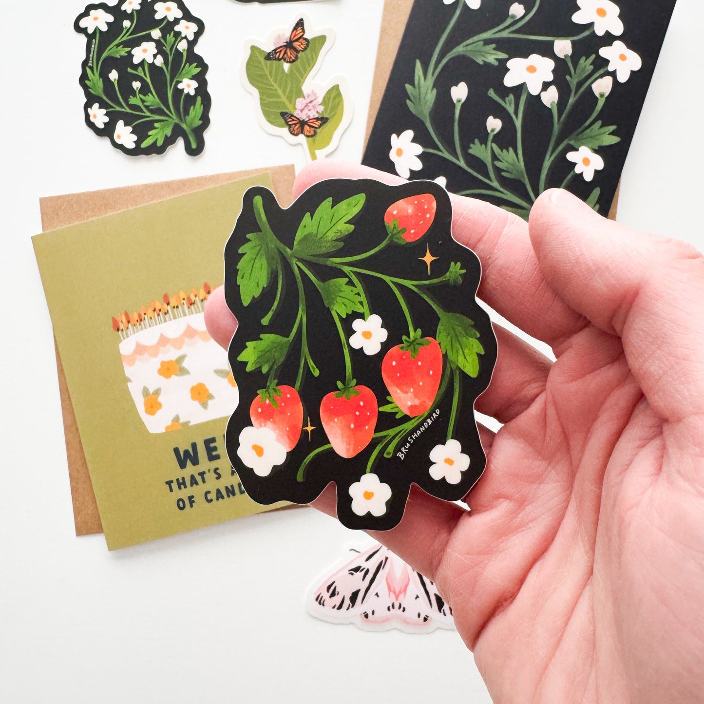 Wild Strawberries Sticker