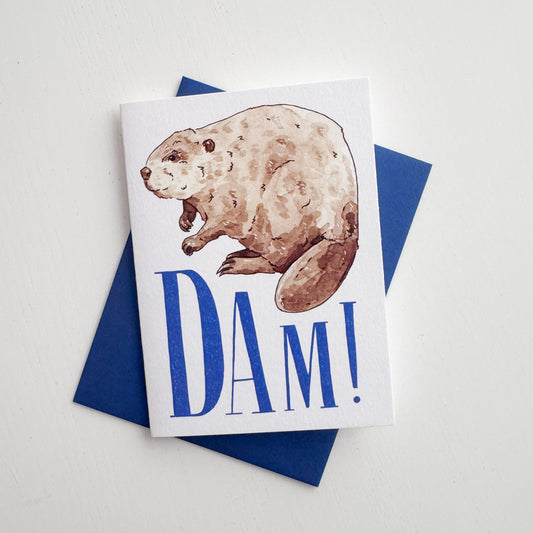 Dam! Beaver Greeting Card