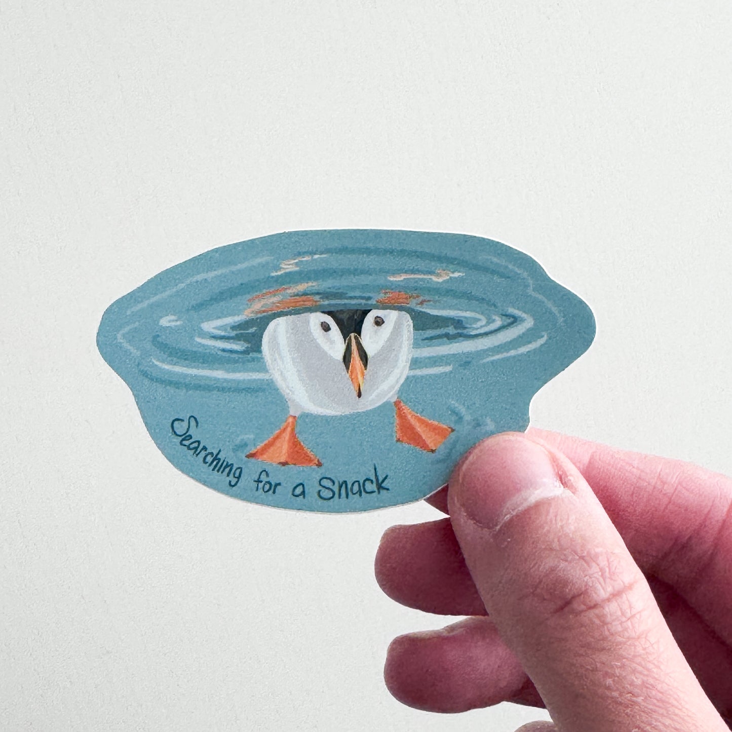 Puffin Searching for a Snack Sticker