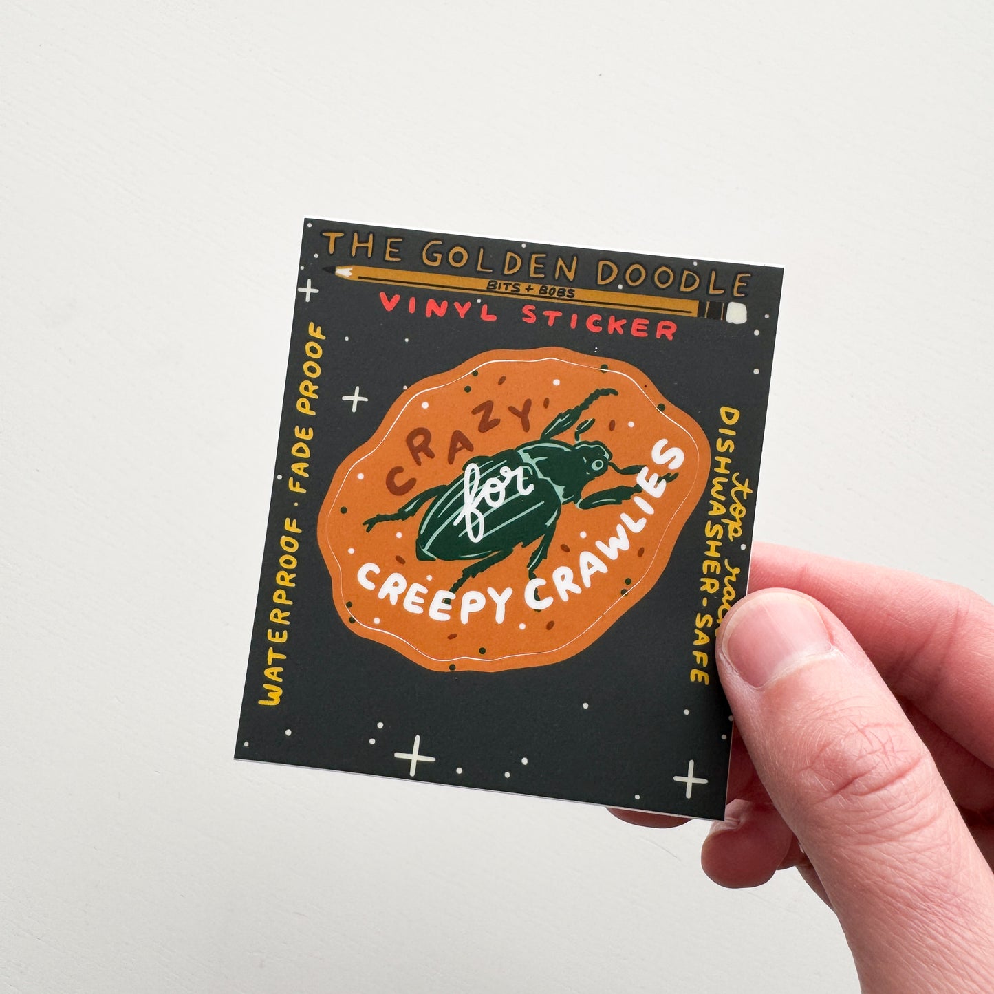 Crazy for Creepy Crawlies Sticker