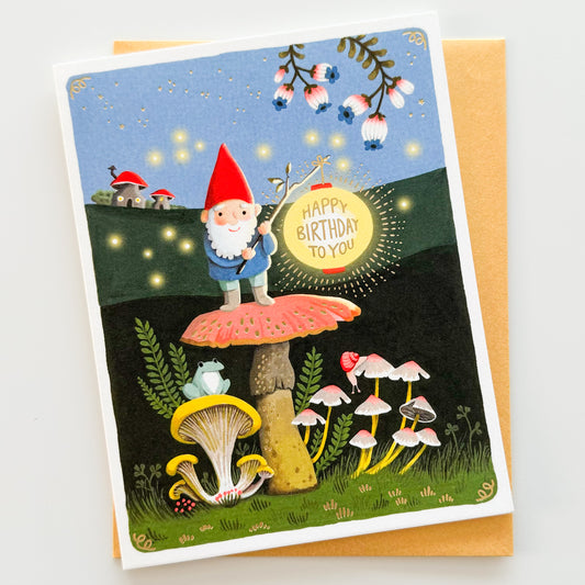 Gnome Birthday Greeting Card