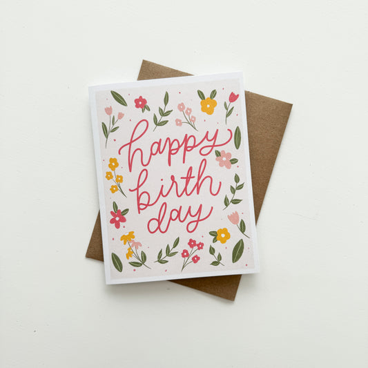 Floral Birthday Card