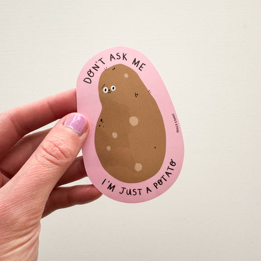 Just a Potato Glossy Sticker
