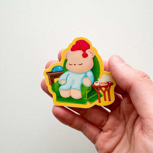 Sleepytime Tea Pluto Sticker