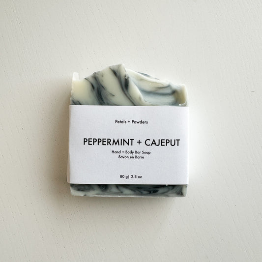 Peppermint Cajeput Soap Bar (Peppermint, Cajeput, Charcoal, Clay)