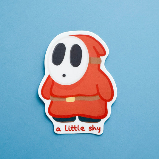 A Little Shy Sticker