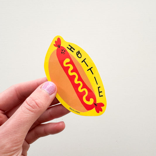 Hottie Hotdog Sticker
