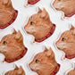 Orange Cat Club Sticker