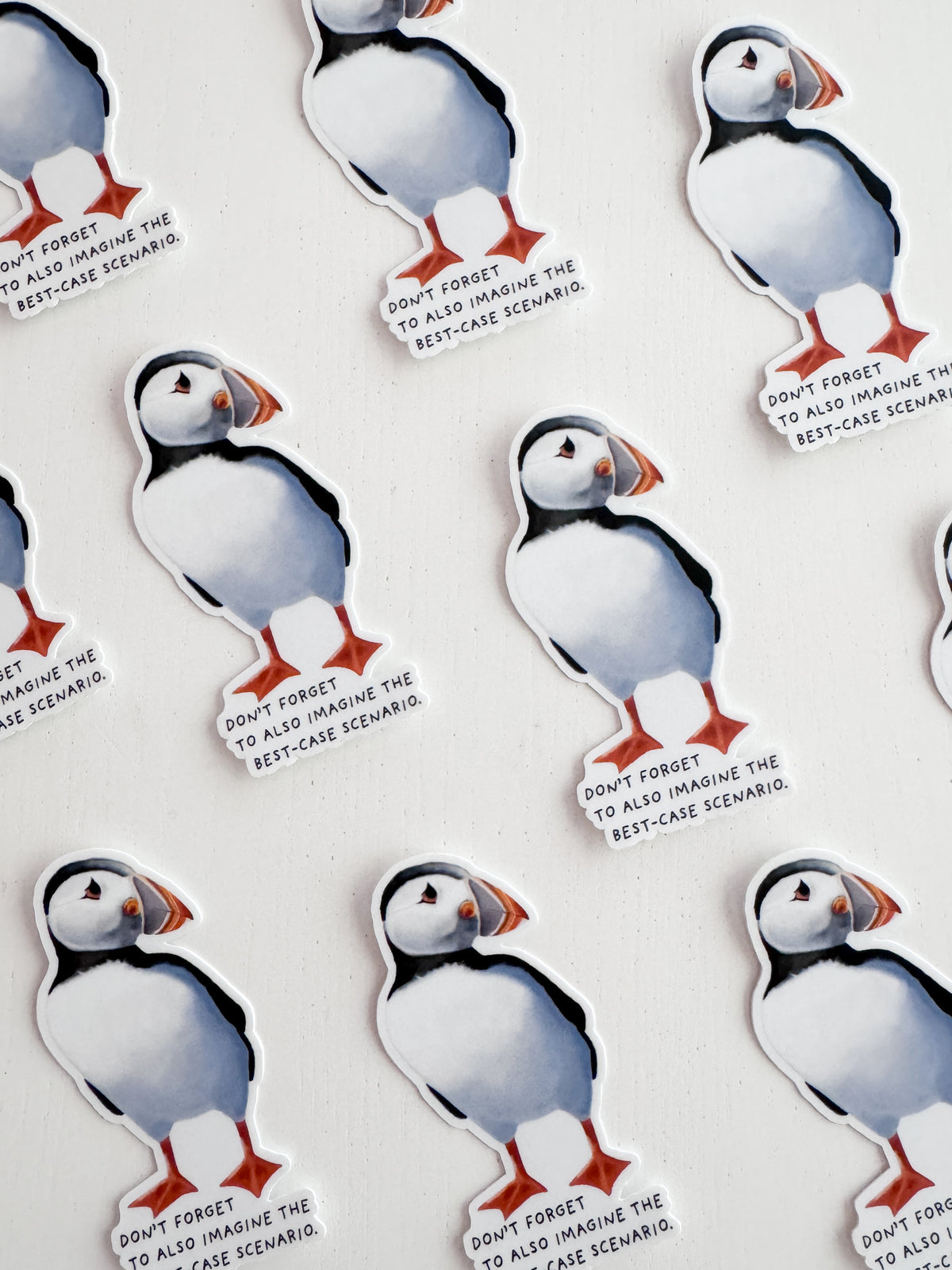 Best-Case Scenario Puffin Sticker