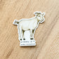 Nonsense Goat Vinyl Sticker