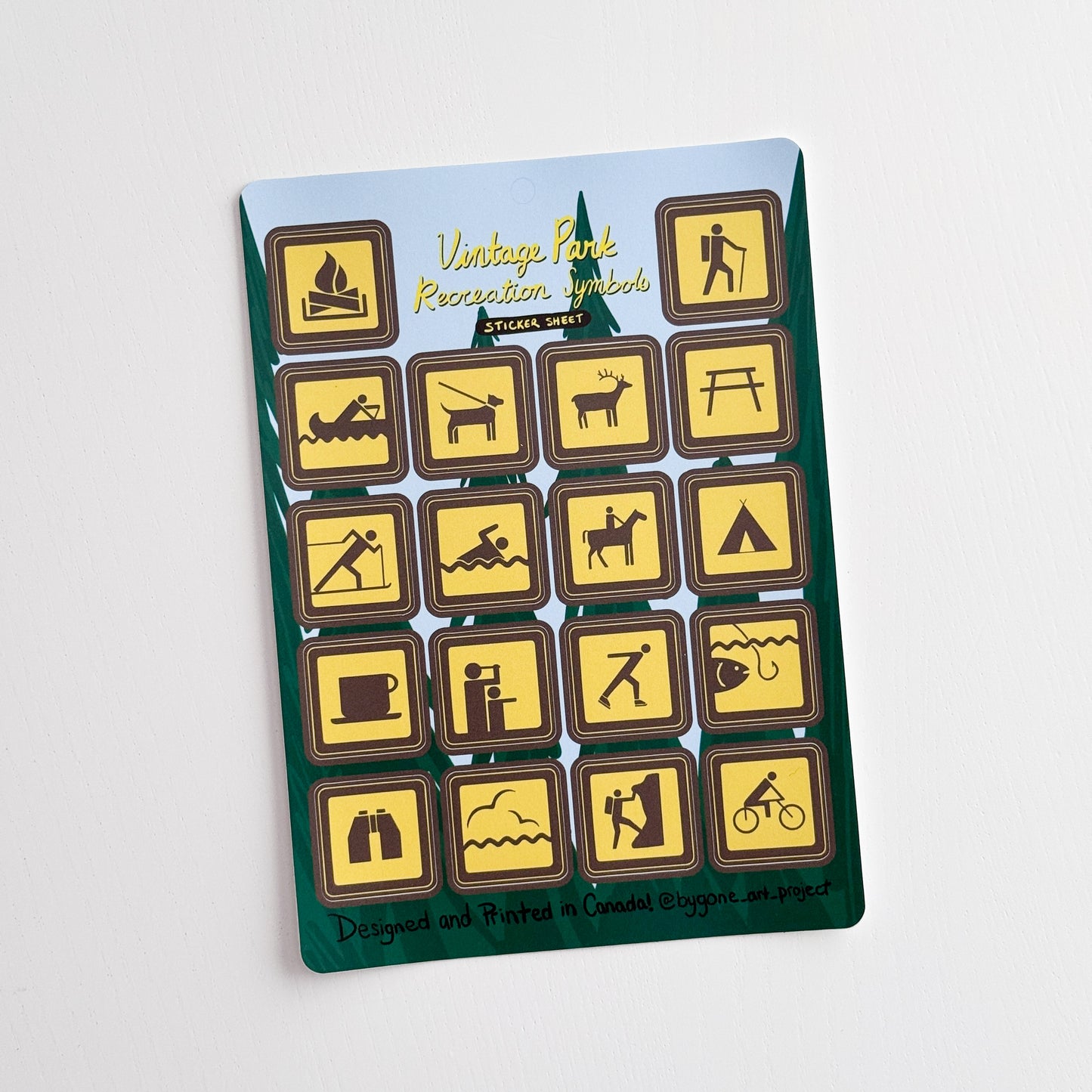 Vintage Park Activities 5" x 7" Sticker Sheet