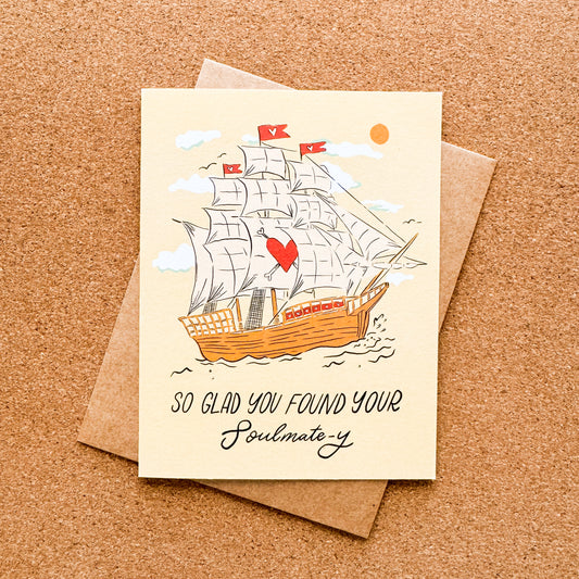 Soulmate-y Wedding Card