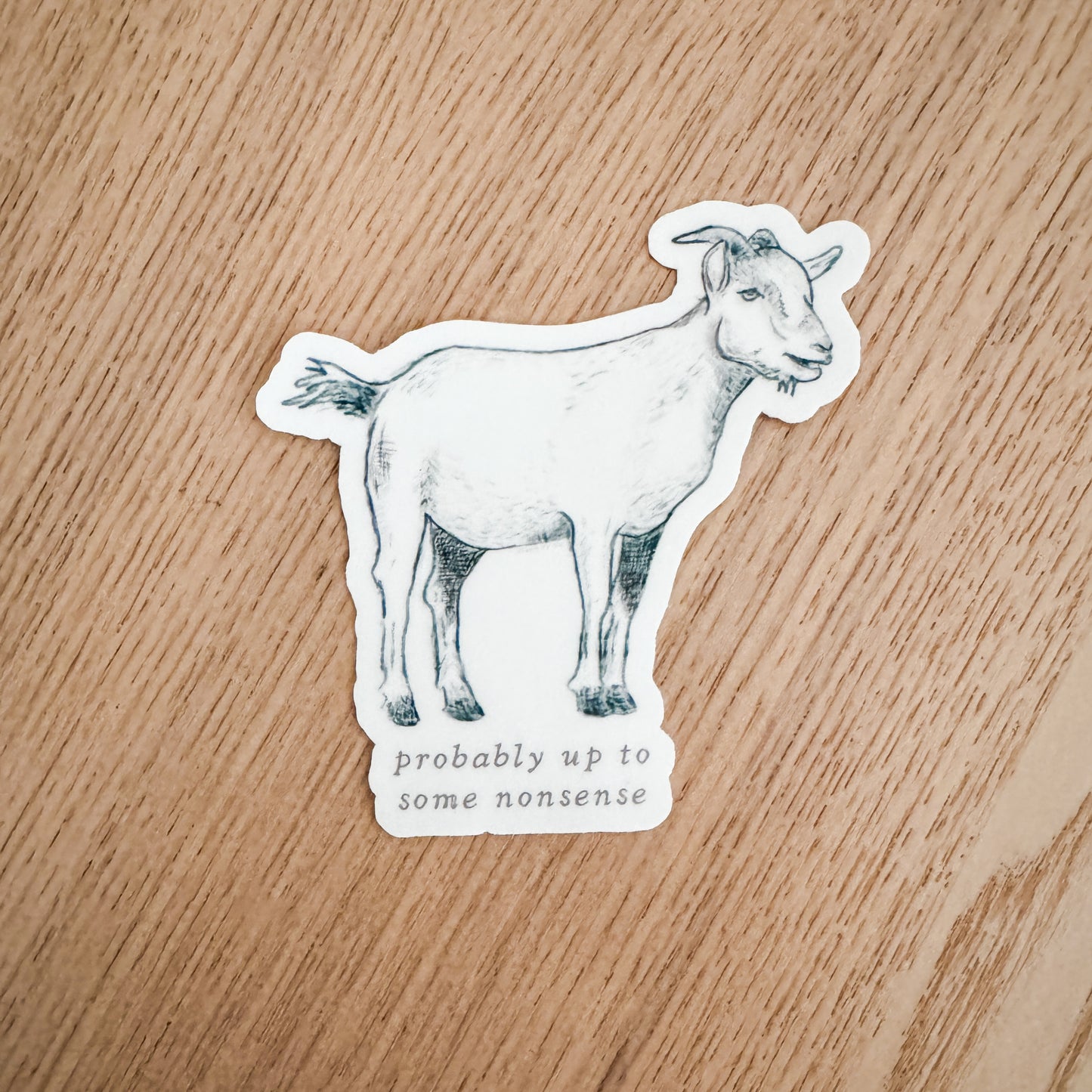 Nonsense Goat Vinyl Sticker