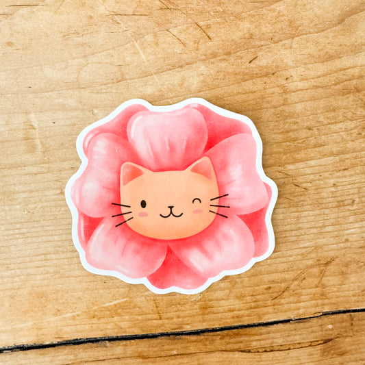 Tulip Kitty Sticker