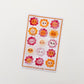 Happy Flowers 4x6 Paper Sticker Sheet