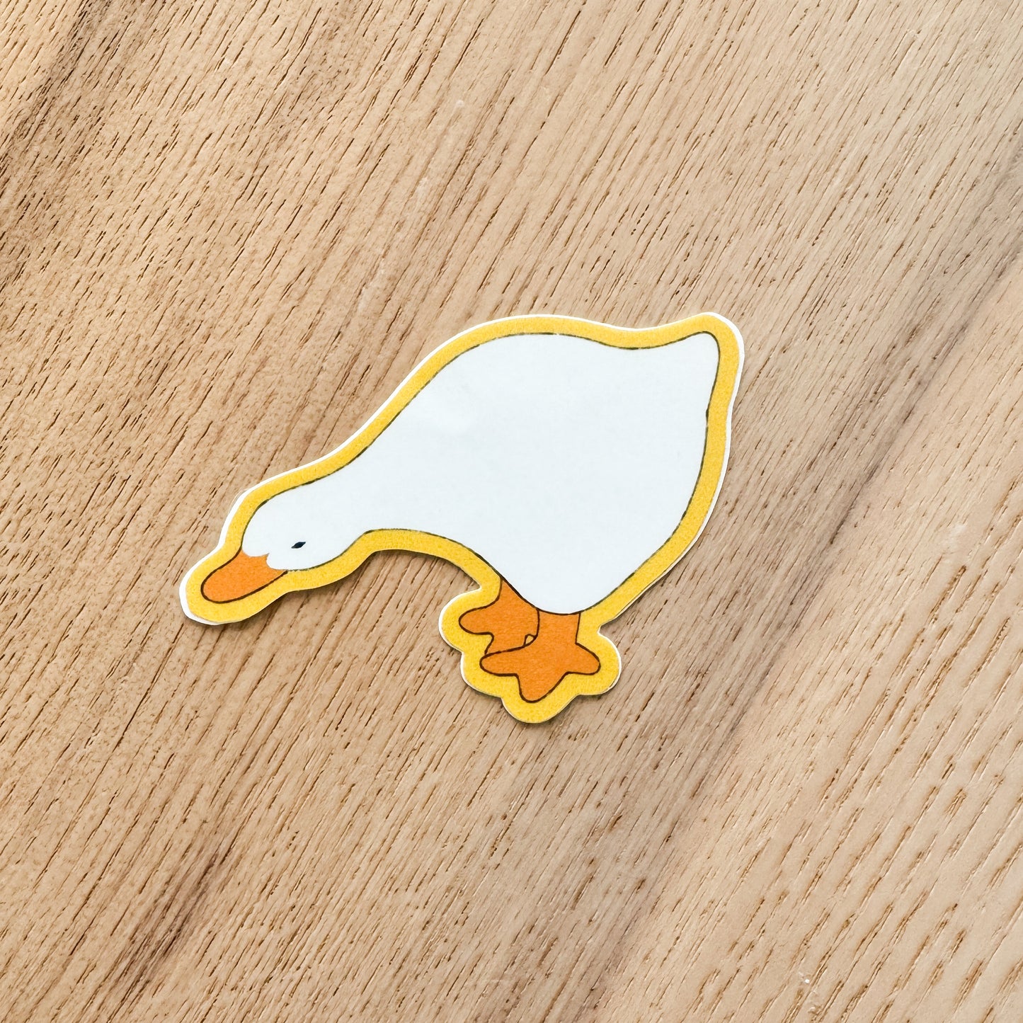 Goose Looking Down Sticker