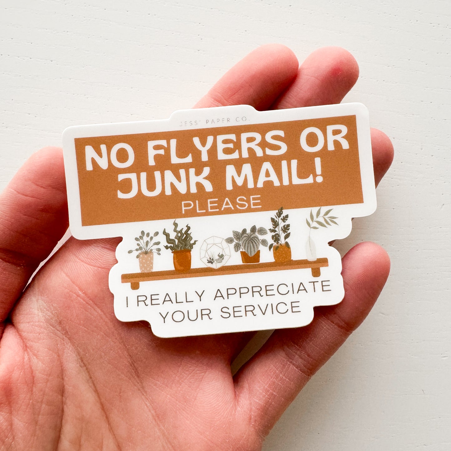 No Junk Mail Sticker