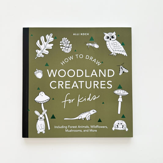How to Draw Books for Kids with Woodland Creatures, Bugs, Plants, and Fungi