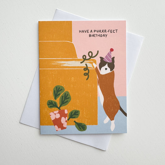 Purrr-fect Birthday Card