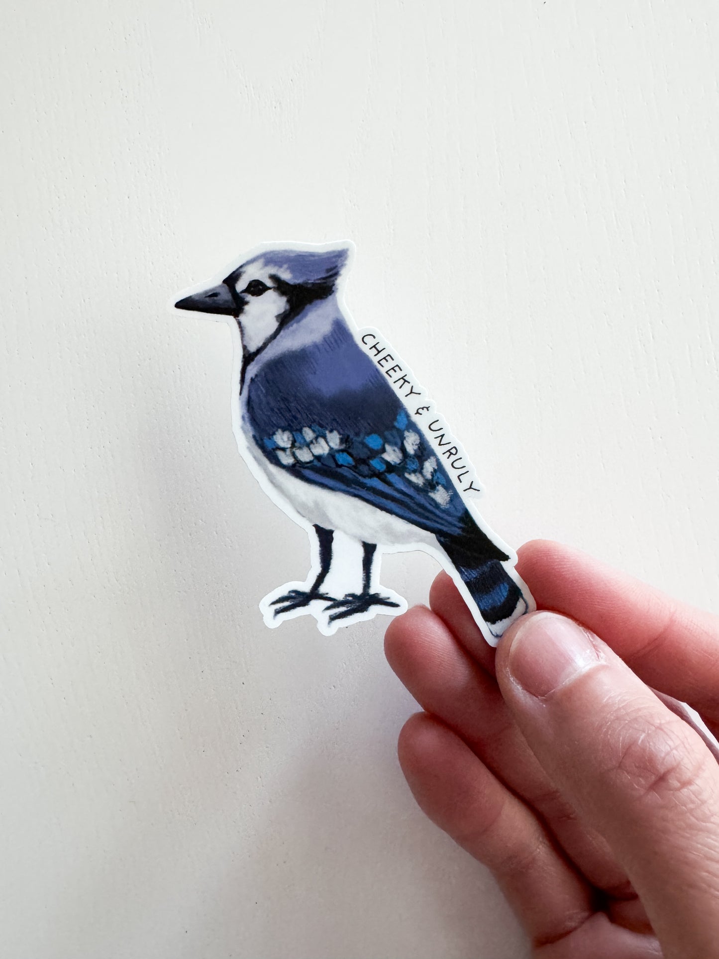 Cheeky & Unruly Blue Jay Sticker