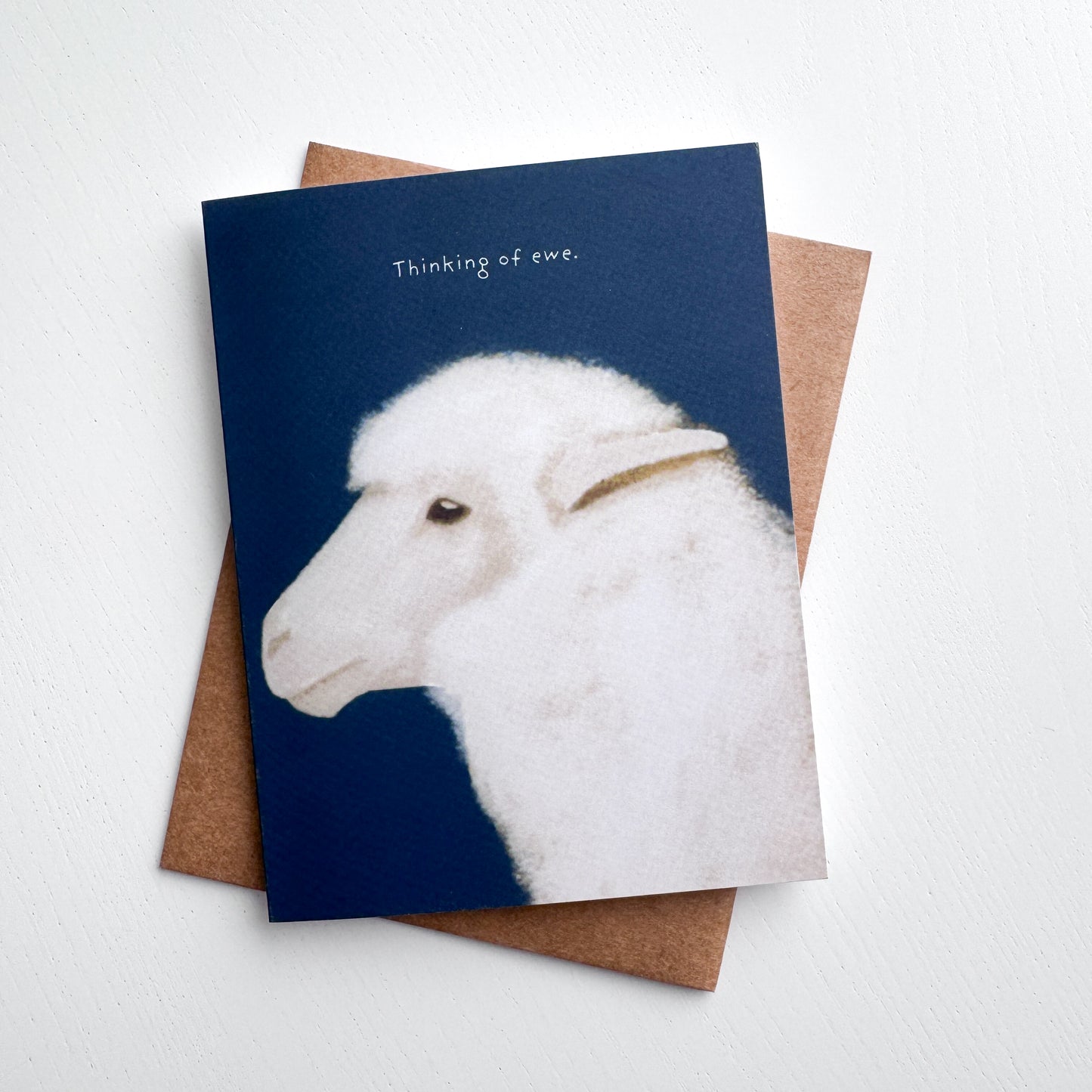 Thinking of Ewe Sheep Greeting Card