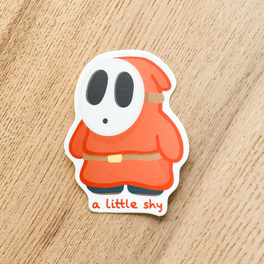A Little Shy Sticker