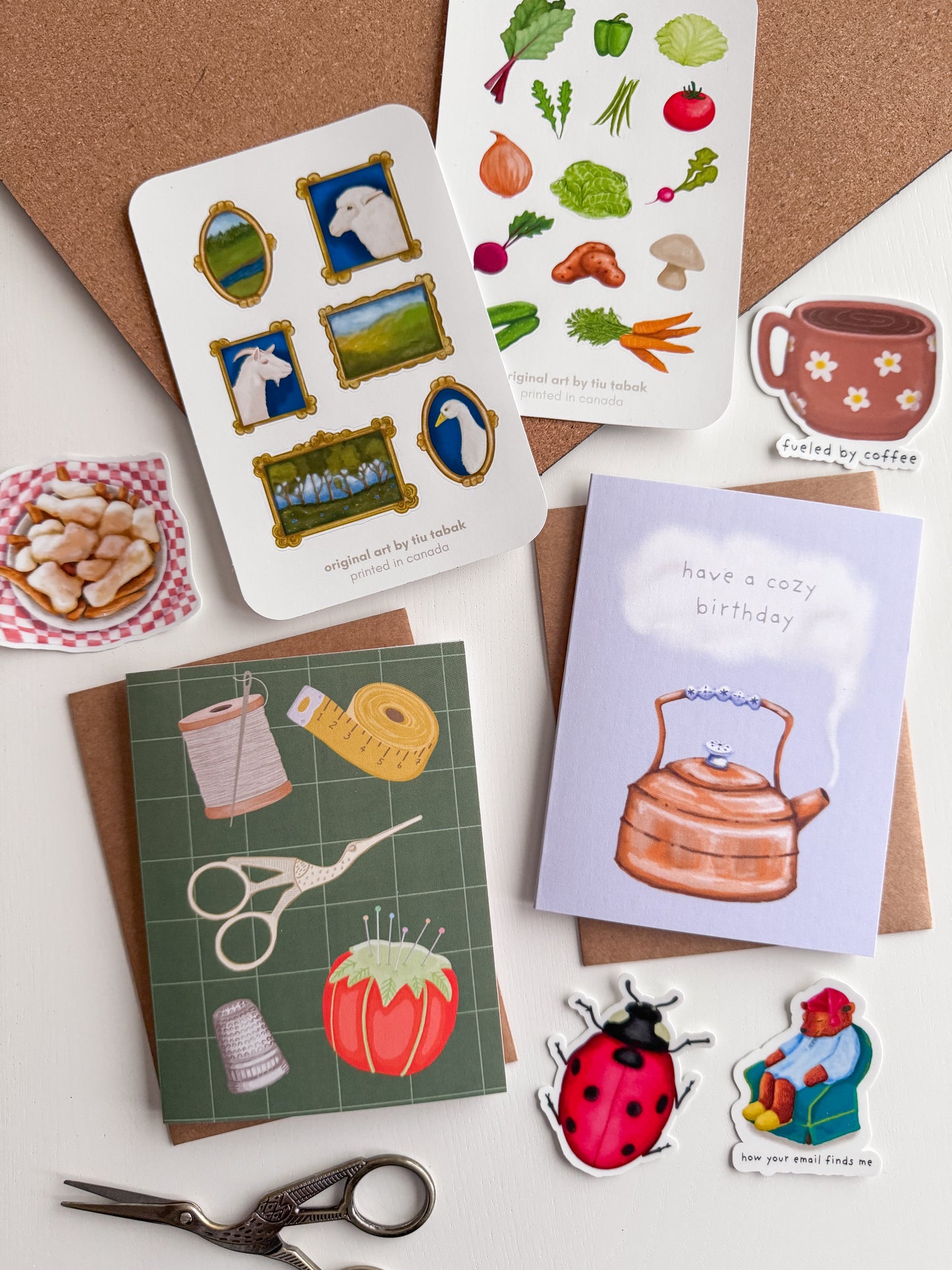 Cozy Birthday Copper Kettle Greeting Card