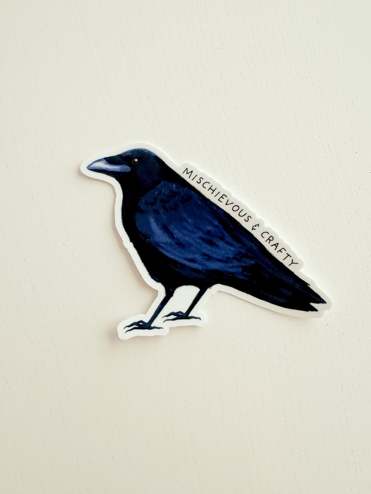 Mischievous & Crafty Crow Sticker