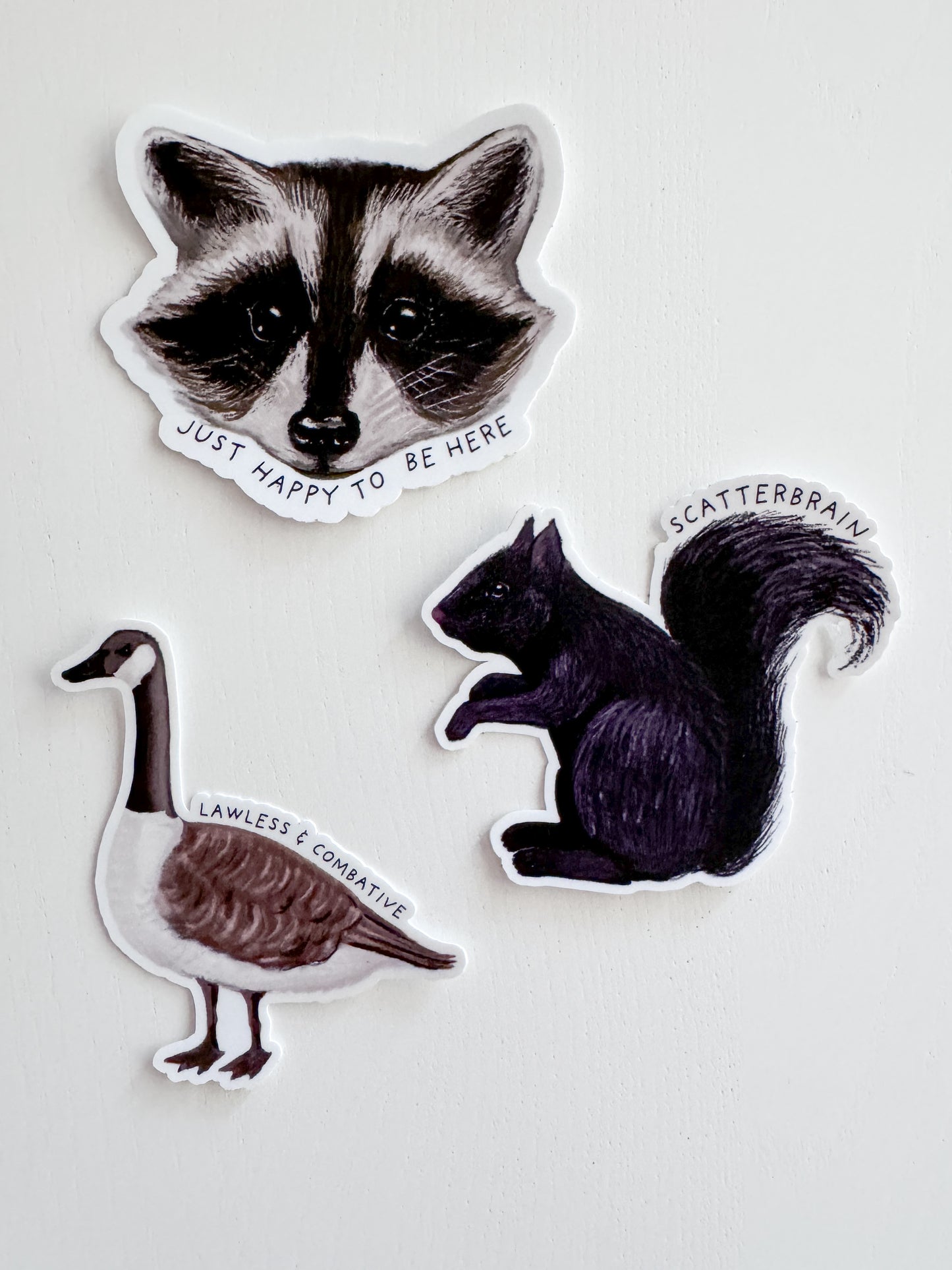 Combative Canada Goose Sticker