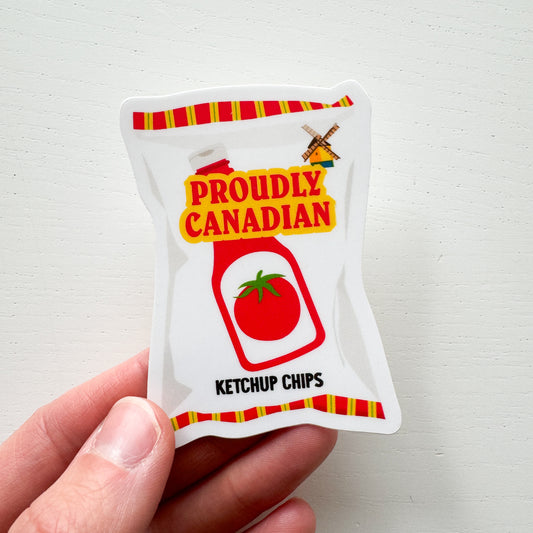 Ketchup Chips Sticker