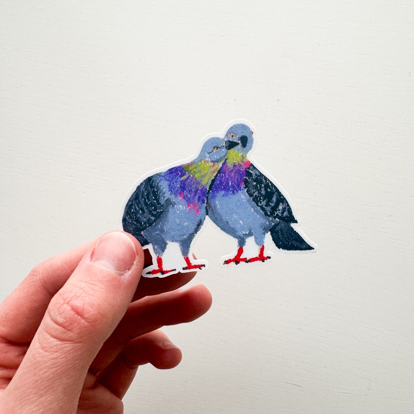 Pigeon Love Vinyl Sticker