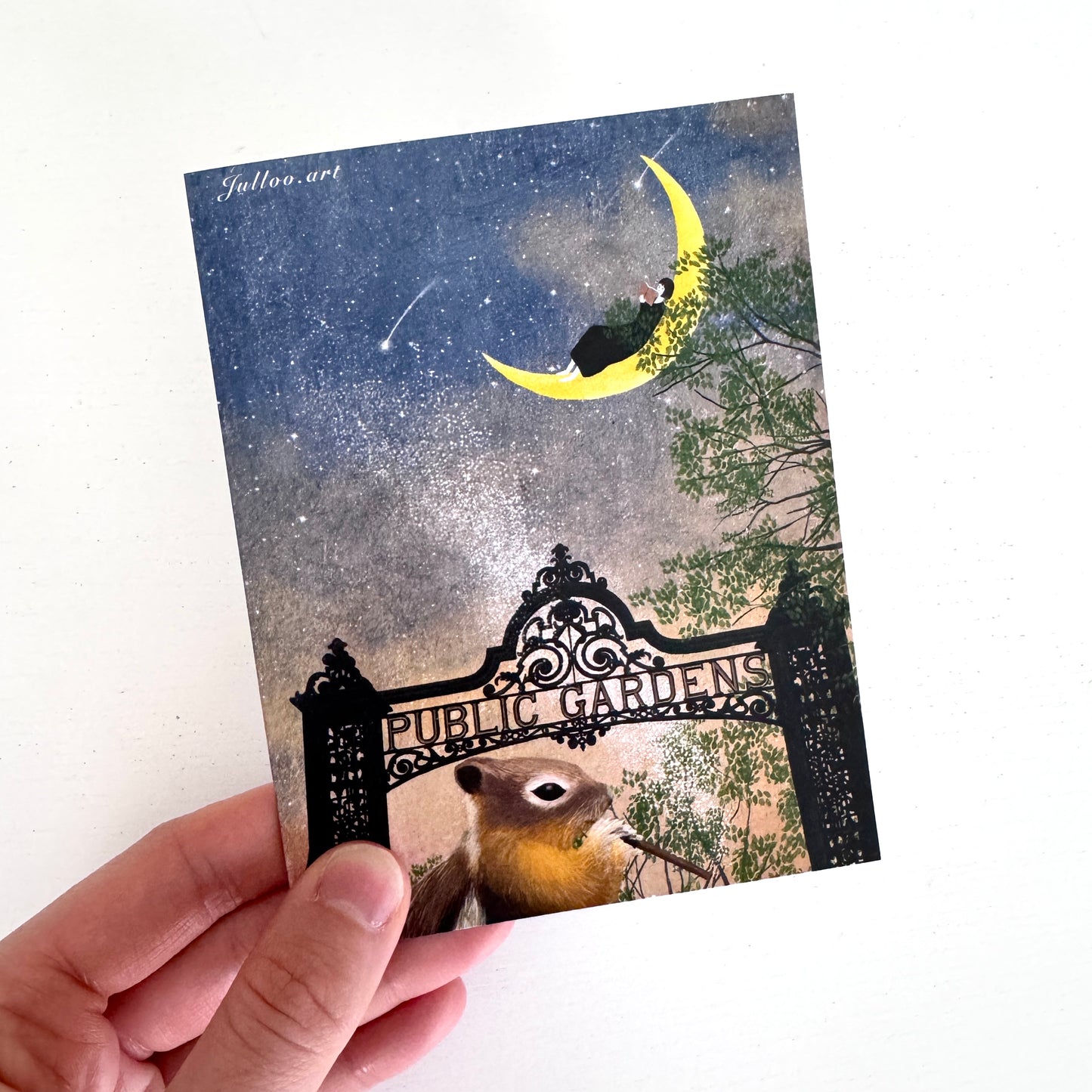 Public Gardens Chipmunk Greeting Card