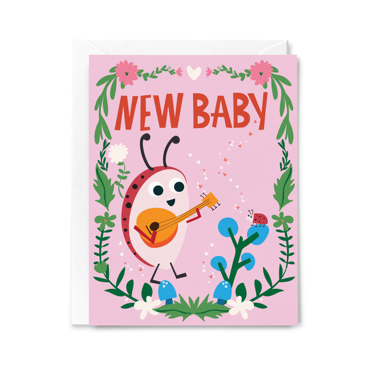 New Baby Ladybug Greeting Card