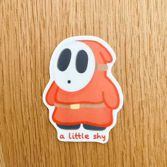 A Little Shy Sticker