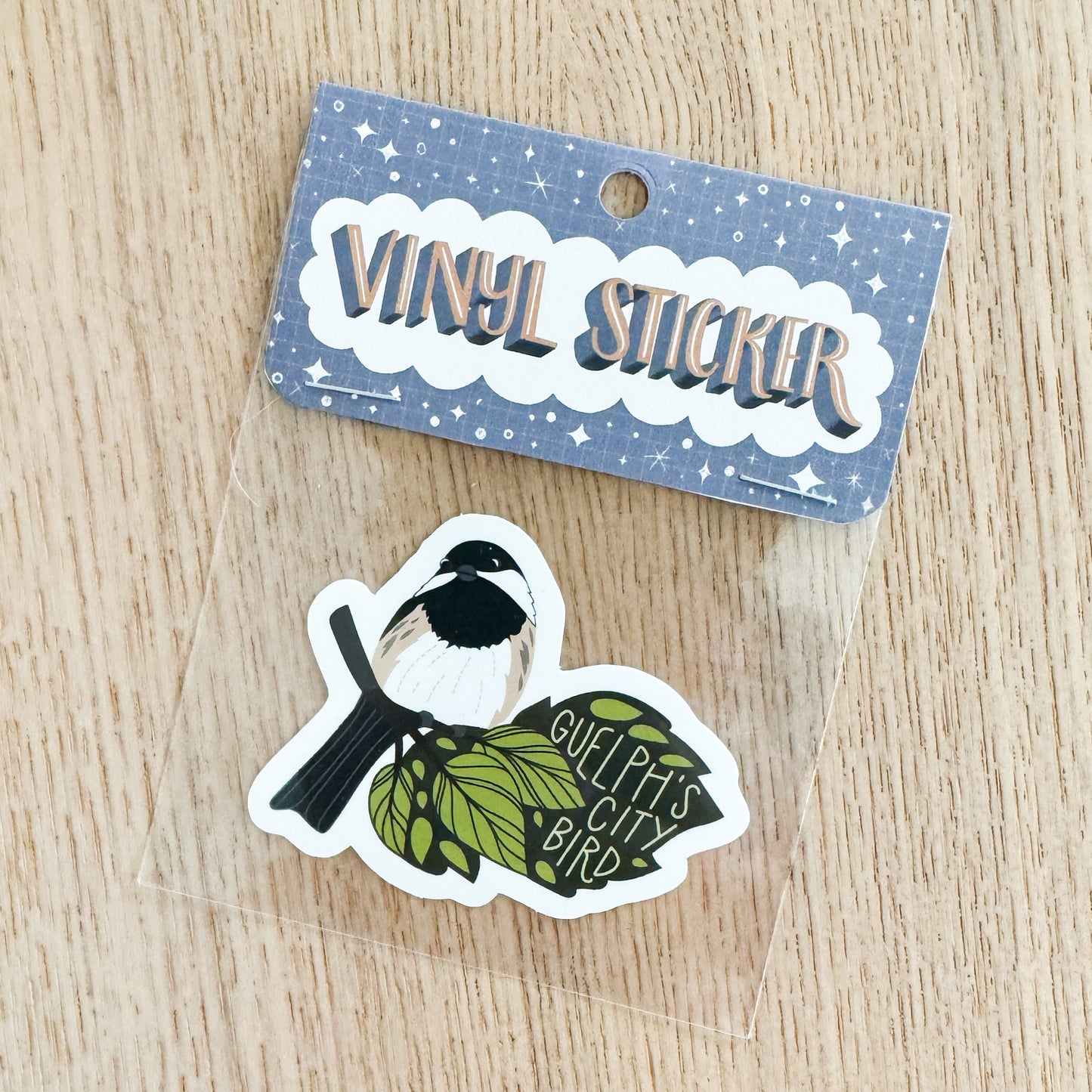 Guelph Chickadee Vinyl Sticker